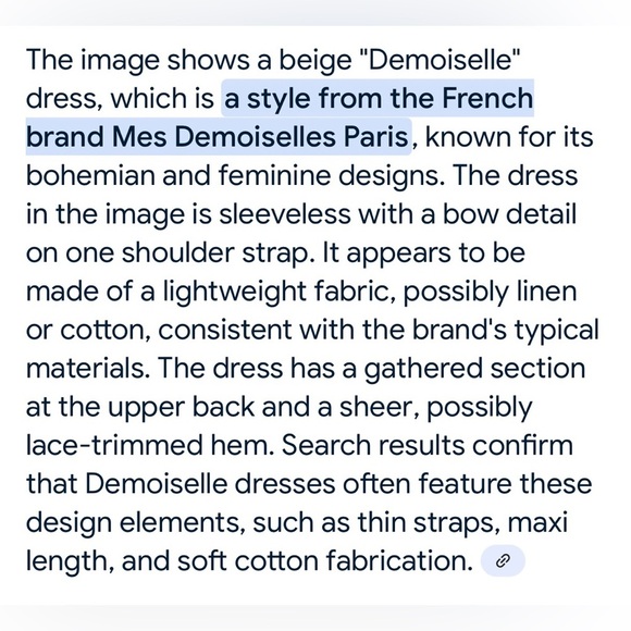 Demoiselle‎ linen dress size 6 - Picture 11 of 11